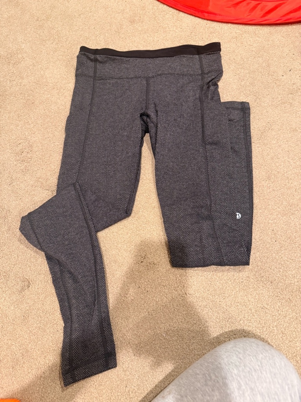 lululemon athletica Black & Gray Leggings